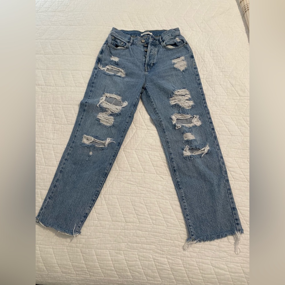 PacSun denim high waisted straight leg jeans